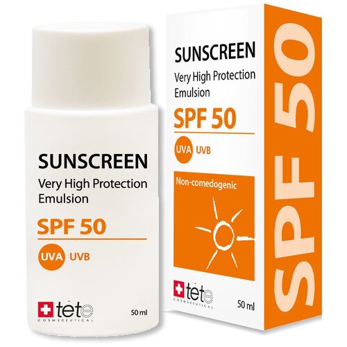 TETe Cosmeceutical эмульсия Sunscreen SPF 50, 50 мл эмульсия для тела spf 50 beauterica sunscreen emulsion 175 мл