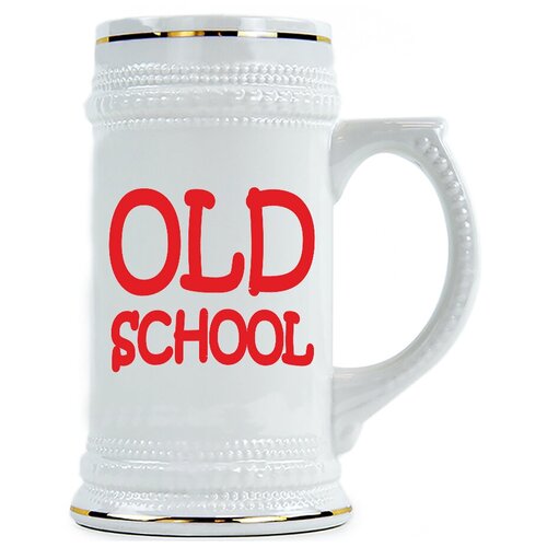 фото Пивная кружка old school , старая школа drabs