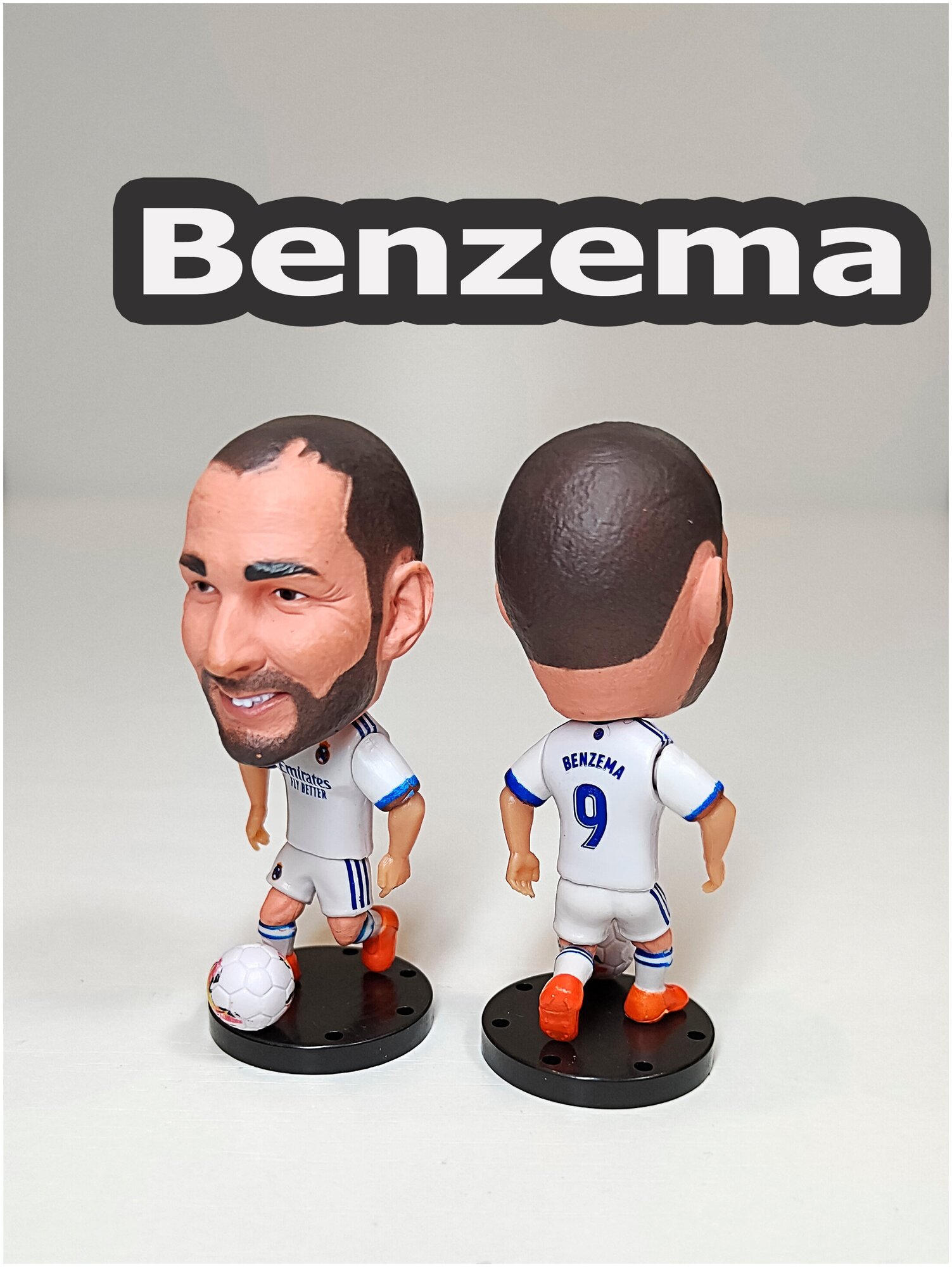 Игрушки фигурки футболиста коллекционные Бензема Реал Мадрид Benzema Real Madrid