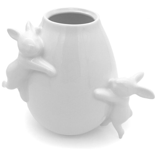 Ваза для цветов с кроликами, 1700 мл, фарфор / CLAYSTREET