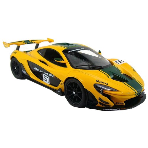 р у модель maisto mclaren p1 Гоночная машина Rastar McLaren P1 GTR 75000, 1:14, 33.6 см, желтый