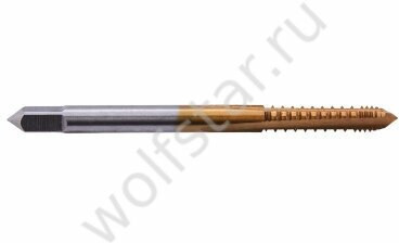 фото WOLFSTAR Метчик машинно-ручной м/р по металлу M2,5х0,45 HSS-E TiN, шахматный tc00254