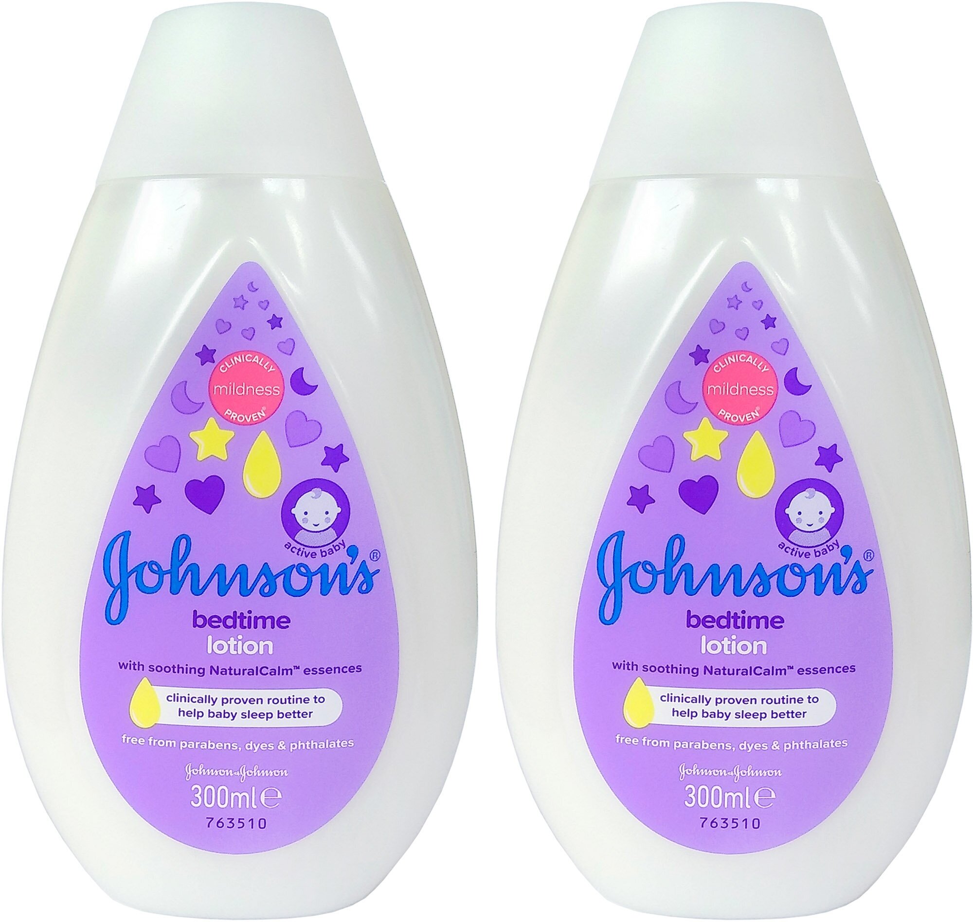 Johnson's Baby Молочко Перед сном Natural Calm, 300 мл в уп, 2 уп (600 мл), лосьон, baby lotion