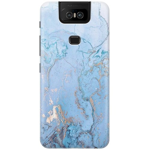 RE: PA Накладка Transparent для ASUS ZenFone 6 ZS630KL с принтом Голубой мрамор re pa накладка transparent для asus zenfone 6 zs630kl с принтом фиолетовая сирень