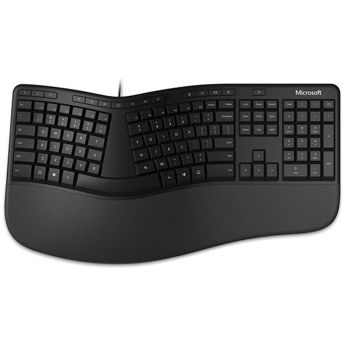 Клавиатура Microsoft Ergonomic Black черная, русская, 1 шт.