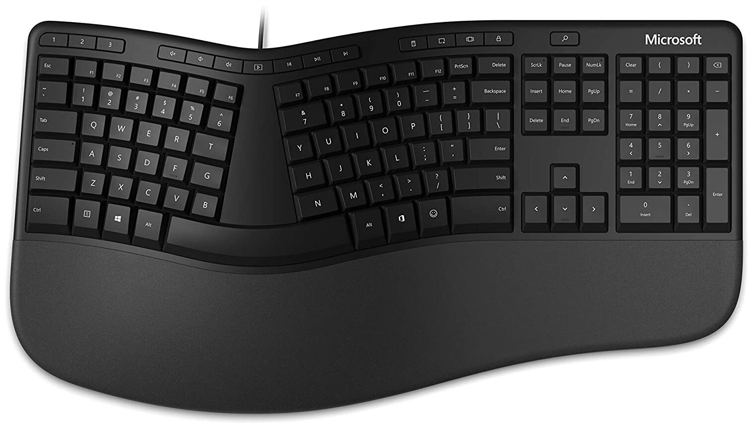 Клавиатура проводная Microsoft Ergonomic Black (LXM-00011)