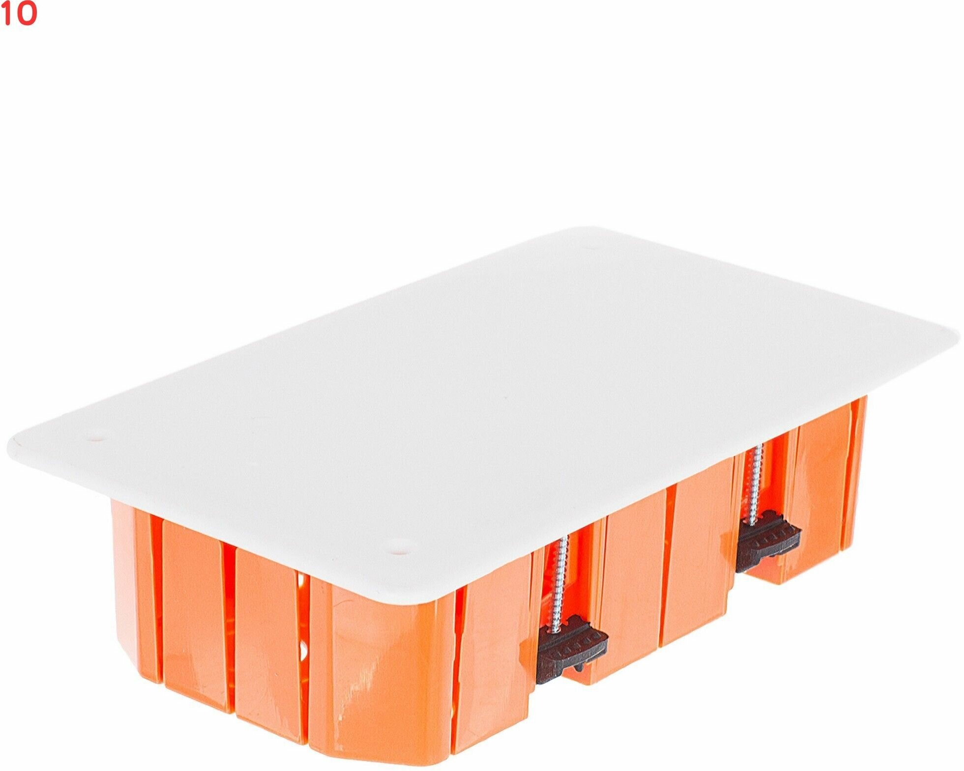 Распределительная коробка скрытая СП 172х96х45 мм 10 вводов IP20 цвет оранжевый (10 шт.)