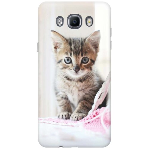 фото Cиликоновый чехол на samsung galaxy j7 (2016) / самсунг джей 7 2016 с принтом "милый котенок" gosso