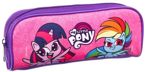 Hasbro Пенал мягкий, 1 отделение, 80х210х40 мм, My little Pony