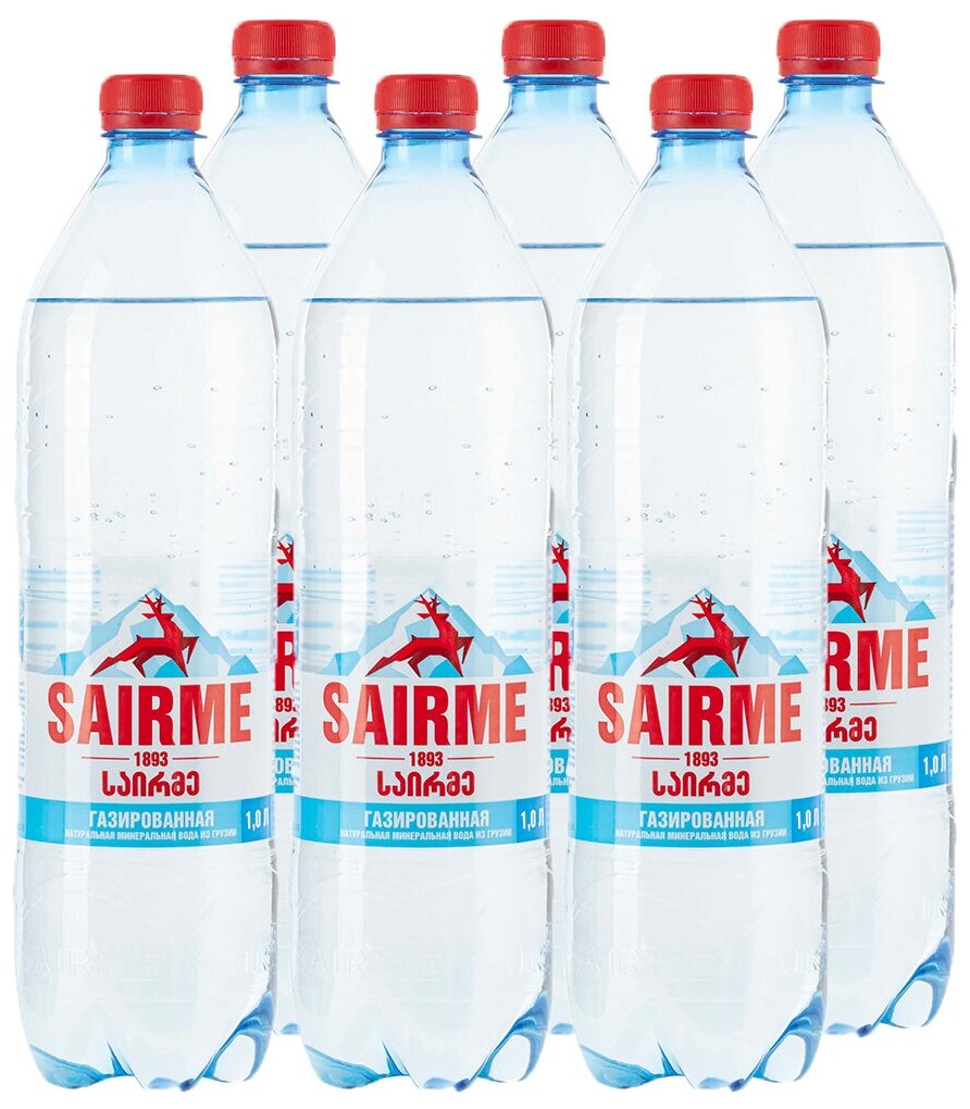 Sairme 1L PET, Минеральная 6шт - фотография № 5