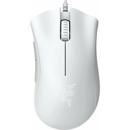 Мышь Razer DeathAdder Essential белый оптическая (6400dpi) USB для ноутбука (5but)