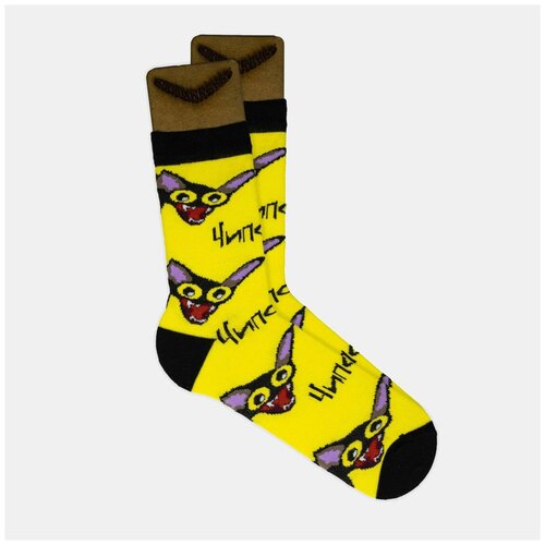 фото Носки booomerangs, размер 34-39, желтый