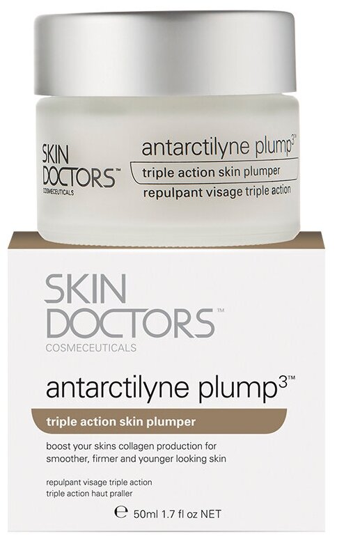 Skin Doctors Antarctilyne Plump 3 Крем для упругости и эластичности кожи тройного действия для лица, 50 мл