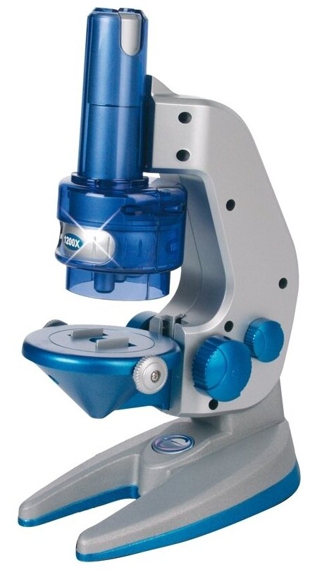 Микроскоп Eastcolight 8801 серый/синий