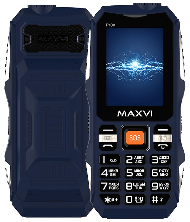 Сотовый телефон Maxvi P100 синий