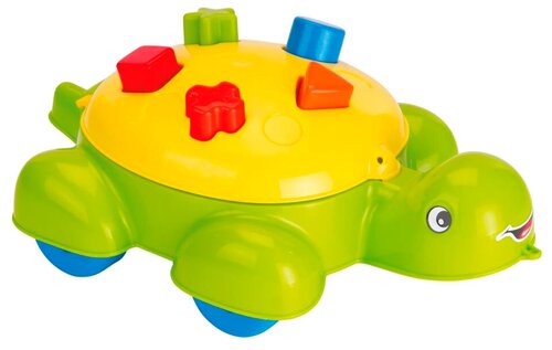 Каталка-игрушка Dolu Turtle Shape Sorter (6016), зеленый