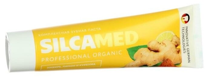 Зубная паста SilcaMed "Имбирь, лимон и куркума", 100гр - фото №15