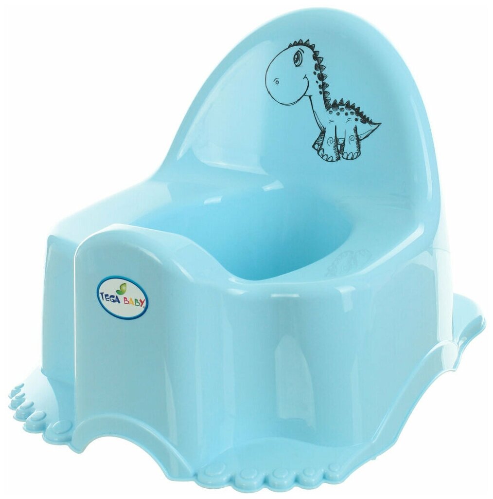 Горшок детский музыкальный Динозаврик Дино, цвет голубой 4205399 .