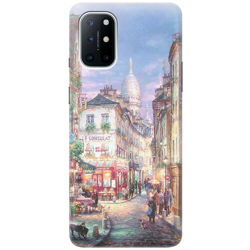 RE: PA Чехол - накладка ArtColor для OnePlus 8T с принтом Пейзаж Монмартра re pa чехол накладка artcolor для oneplus 8t с принтом темно синий мрамор