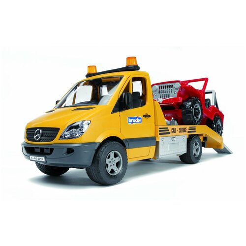 фото Набор машин bruder mercedes-benz sprinter (02-535) 1:16, 49.5 см, желтый/красный