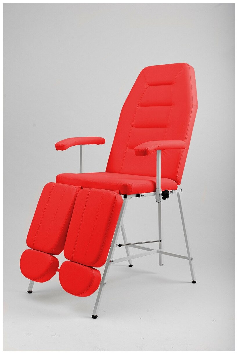 фото Кресло педикюрное косметологическое, Masscomplekt, красный