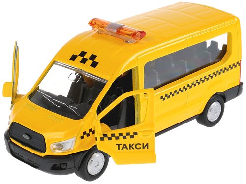 Микроавтобус ТЕХНОПАРК Ford Transit Такси (SB-18-18-T-WB), 12 см, желтый