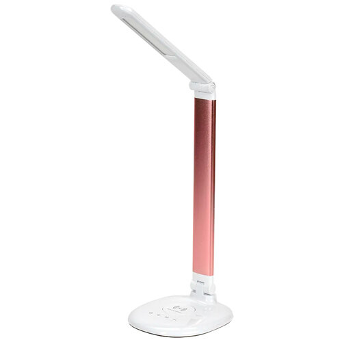 LIGHTING Светильник светодиодный настольный 2010 7Вт на подставке QI-заряд розовый IEK - фотография № 6