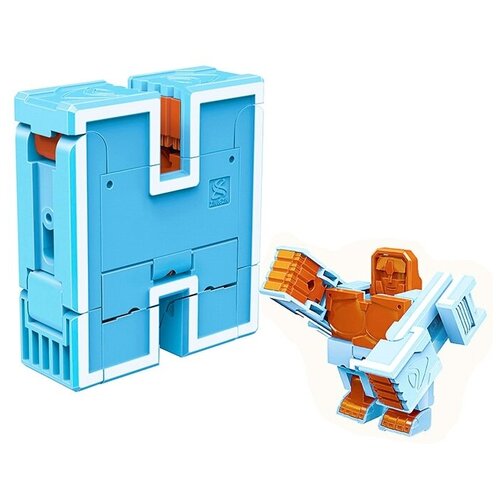 Трансформер 1 TOY Трансботы Lingvo Zoo - H - Орангутанг, голубой/оранжевый игрушка 1 toy трансботы lingvo zoo в ассортименте