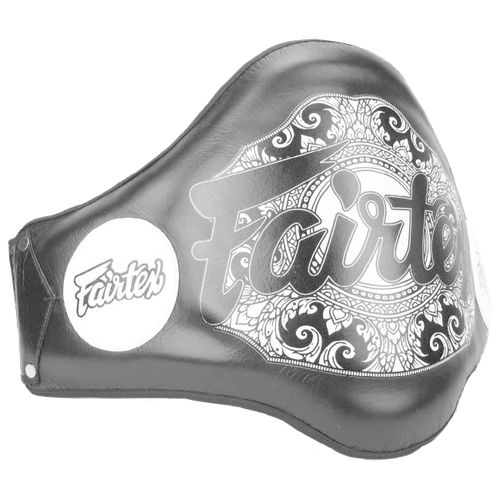 BPV2 Защитный пояс тренера. Цвет Черный. Кожа - Fairtex