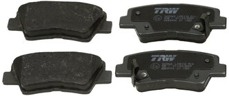 Дисковые тормозные колодки задние TRW GDB3494 для Hyundai, Kia, SsangYong (4 шт.)