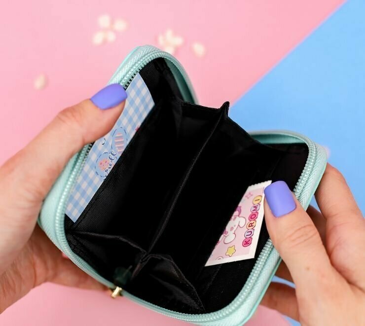 Кошелек , голубой — фото 1