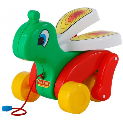 каталка игрушка полесье бимбосфера бурундук 54449 красный Каталка-игрушка Полесье Сверчок (56436), зеленый/красный