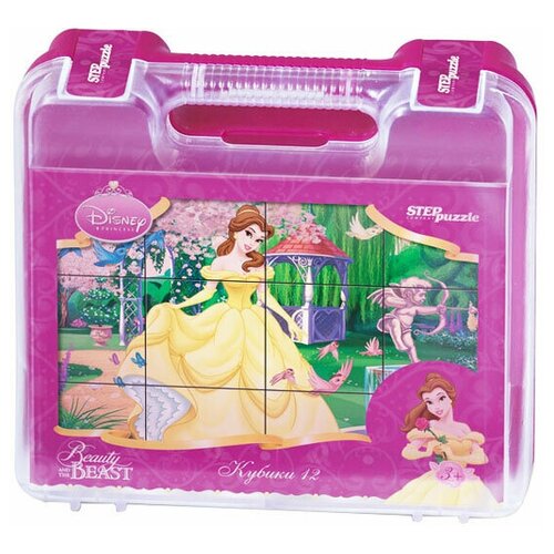 Развивающая игрушка Step puzzle Disney Красавица и чудовище 87106, 12 дет. 12 кубиков бемби disney