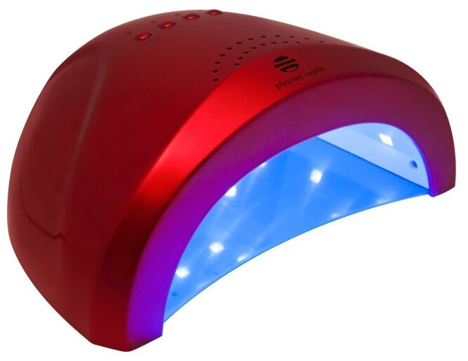 Профессиональная UV/LED лампа для маникюра Magnetic 48W Planet nails бордовая арт.10199