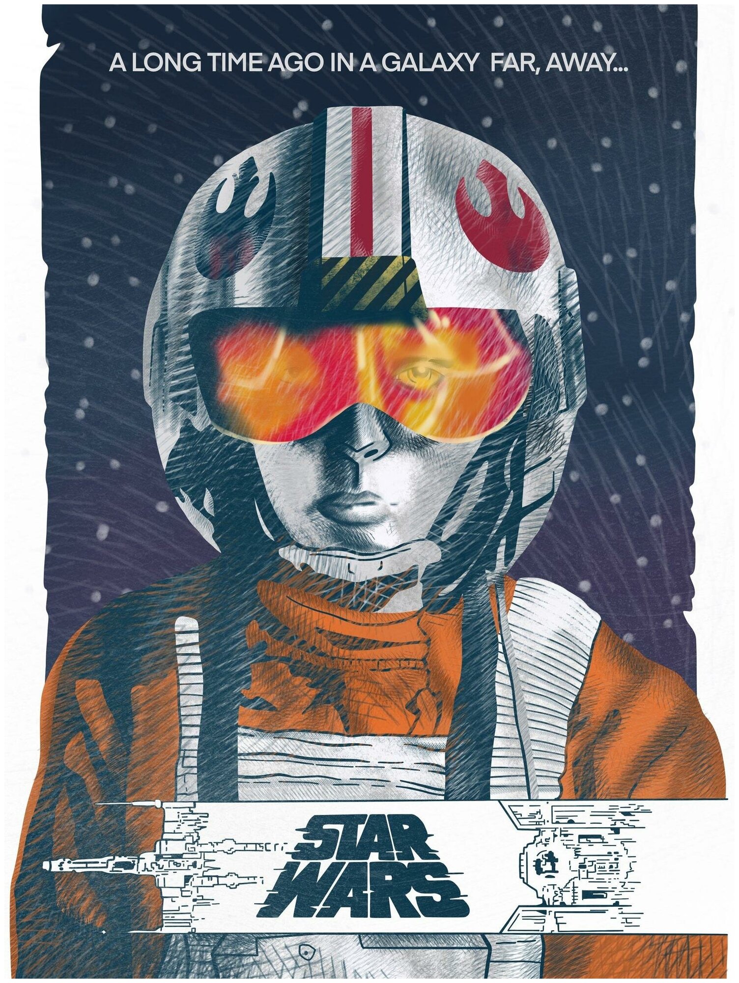 Постер / Плакат / Картина на холсте Звездные войны - Винтажный плакат