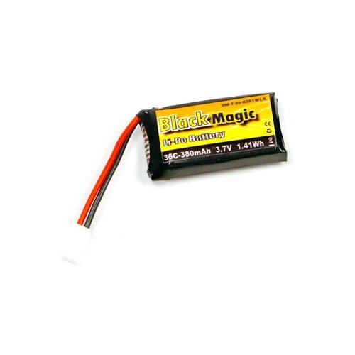 Аккумулятор BLACK MAGIC LiPo 3.7V (1S) 380mAh 30C Soft Case Molex plug (for Syma X11)
