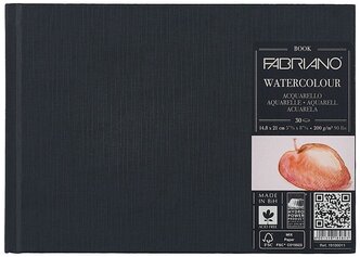 Скетчбук для акварели Fabriano Watercolour Book 21 х 14.8 см (A5), 200 г/м², 30 л.