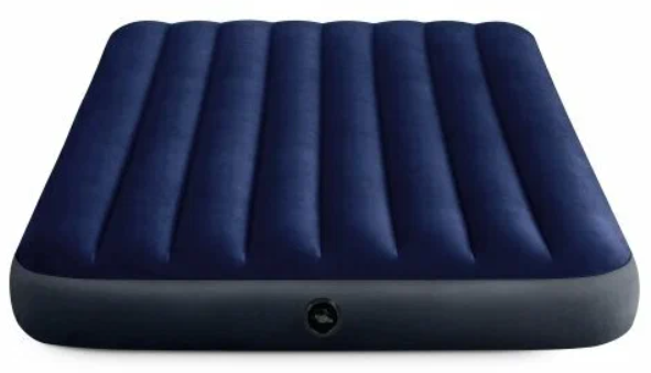 Матрас надувной INTEX/флокированное покрытие/матрас для плавания/надувной матрас/синий