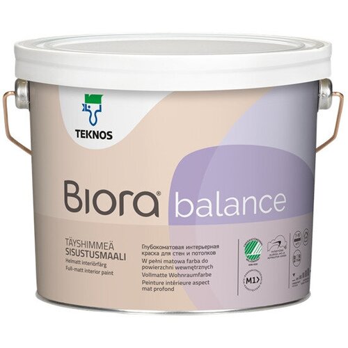 Краска акриловая TEKNOS Biora Balance матовая 2.7 л