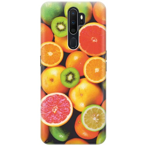 фото Cиликоновый чехол на oppo a5 2020 / оппо а5 2020 с принтом "сочные фрукты" gosso