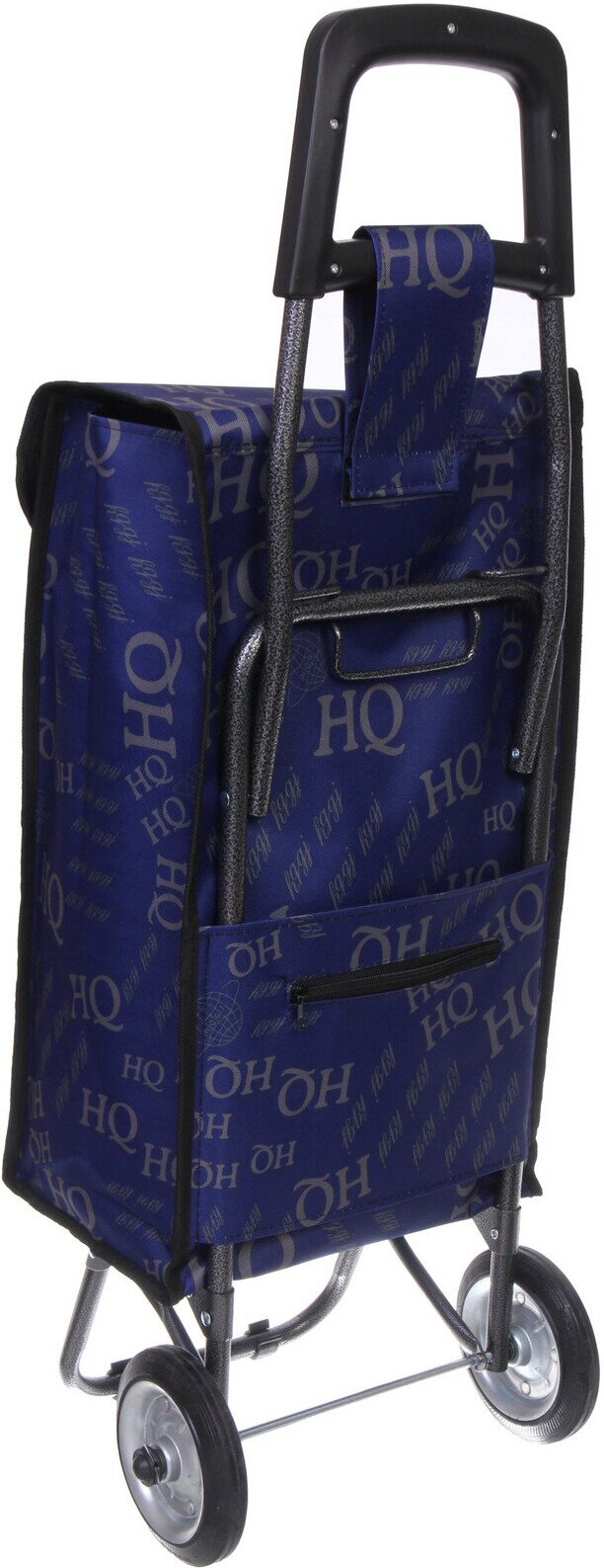 Тележка хозяйственная с сумкой (93*33*26см, колеса 14 см, грузоподъемность до 25 кг) синяя SYD-007 - фотография № 4