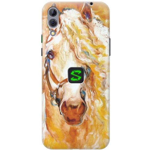 фото Re:pa накладка transparent для xiaomi black shark 2 с принтом "золотистая грива"