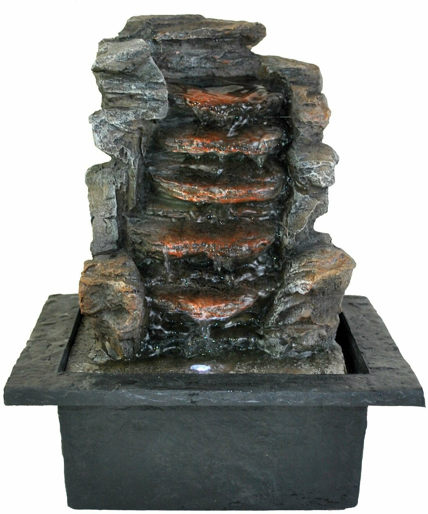 Декоративный фонтанчик с подсветкой Камнепад 19x26.5x21.5 см