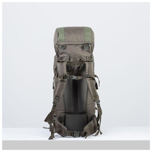 Рюкзак туристический, 60 л, отдел на шнурке, наружный карман, 2 боковые сетки, цвет оливковый Taif 6 .