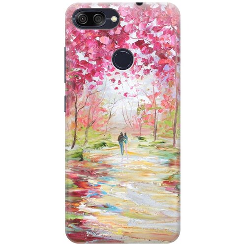 фото Re:pa накладка transparent для asus zenfone max plus (m1) zb570tl с принтом "весенняя роща"