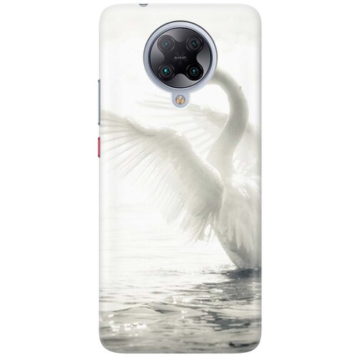 фото Cиликоновый чехол на xiaomi redmi k30 pro / poco f2 pro / сяоми редми к30 про / поко ф2 про с принтом "лебедь" gosso