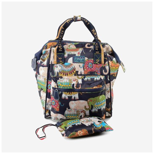 фото Сумка-рюкзак minigirl 20186 слон тёмно-синий сумка-рюкзак 20186 слон