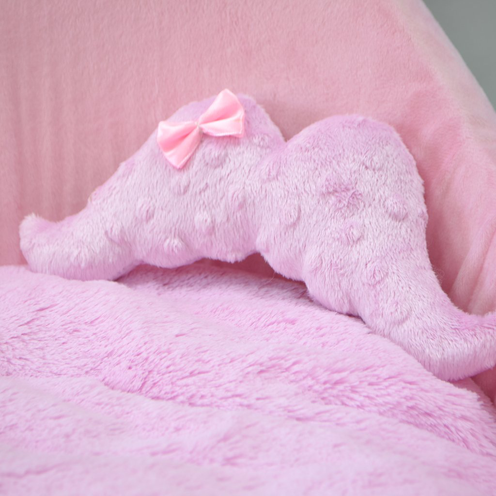 Лежанка для собак и кошек с фатином Puffy Барби в розовом цвете - фотография № 5