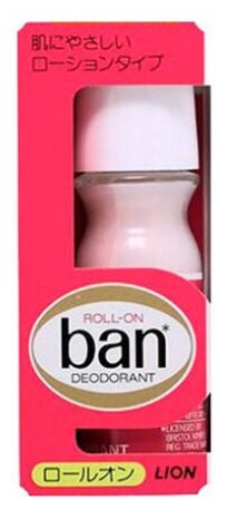 LION Дезодорант-антиперспирант Ban Цветочный аромат, ролик, 30 мл