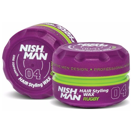 NISHMAN №04 RUGBY HAIR STAYLING WAX/ Средства для укладки волос / Воск для волос №04 RUGBY сильная фиксация, 100мл.